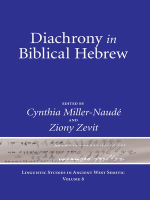 cover image of Diachrony in Biblical Hebrew